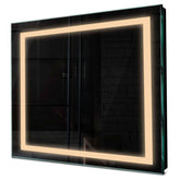 Specchio LED Quadrato | Controllo tramite interruttore a muro | Luce bianca calda - Reyze Serie Salono Modello 1